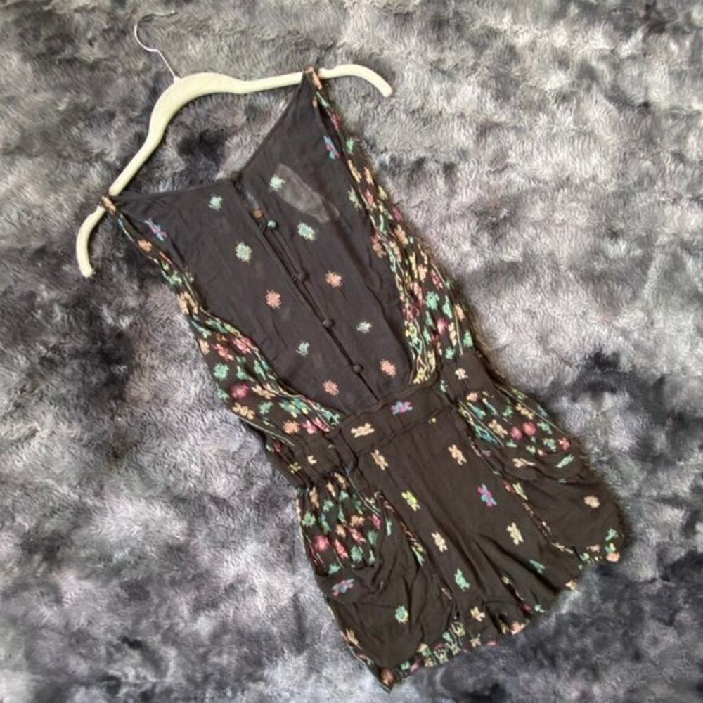 Free People FP ONE River Walk Print Romper